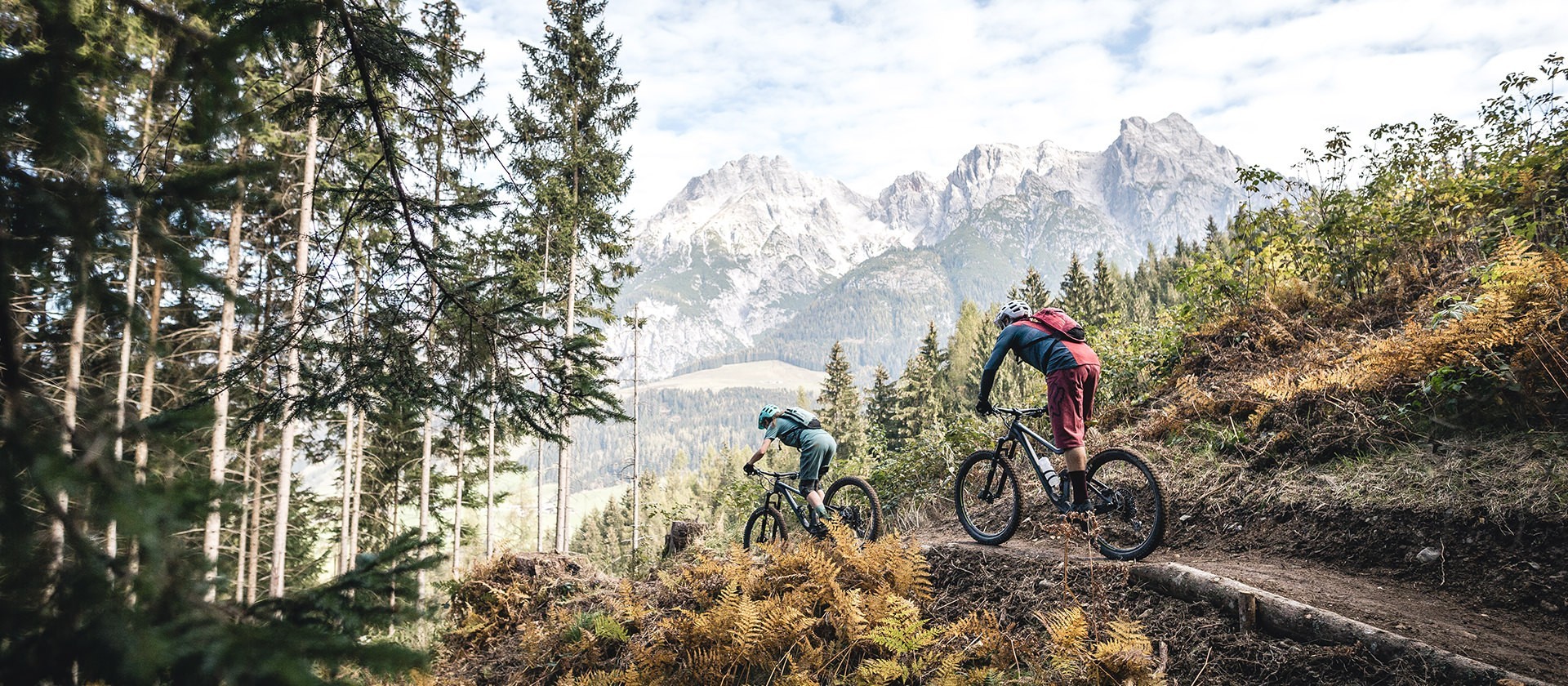 Schwarzleo Trail für Sommerbiker in Leogang Steinbergbahn