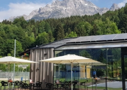 Apart Herzog Sonnenbaden im Restaurant Birnhorn Leogang